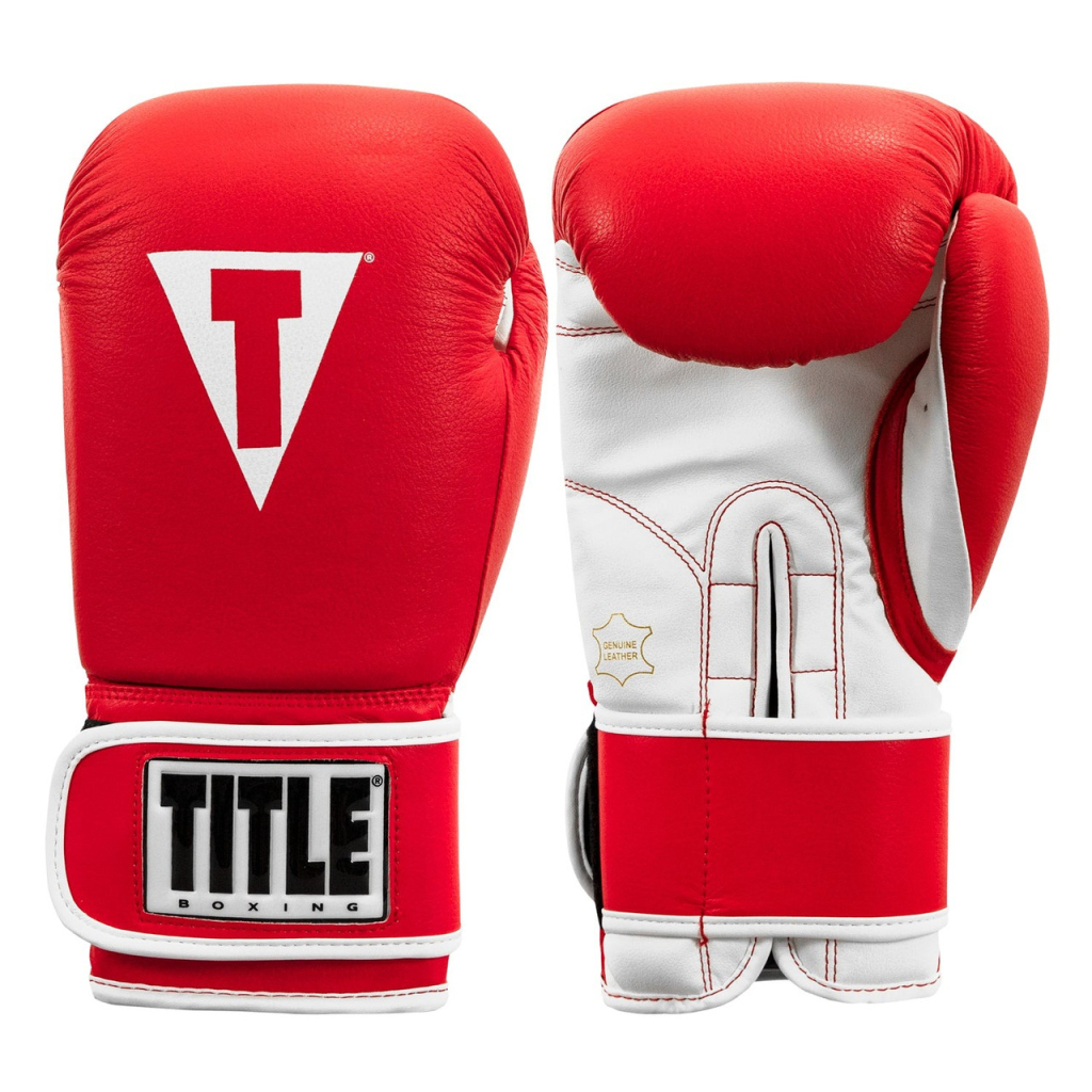 Боксерські рукавички Title Boxing Pro Style Leather Gloves3.0 Red/White 12 oz (TVVTG3 12 RD/WH) - зображення 5