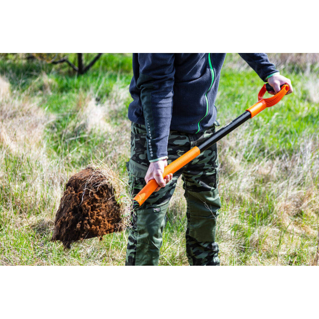 Лопата Neo Tools штикова, руків'я металеве D-подібне, 125см, 2.28кг (95-008) - зображення 2