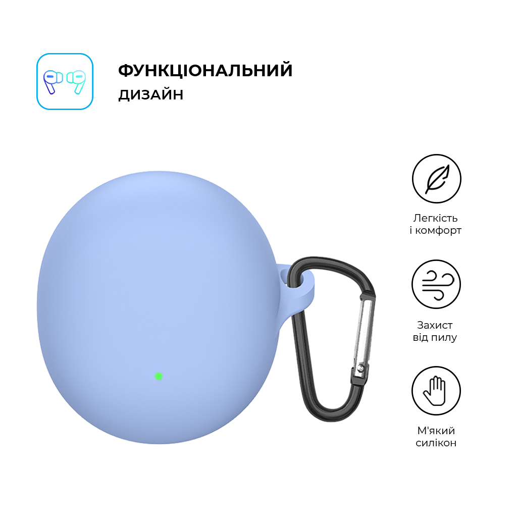 Чохол для навушників Armorstandart Hang Case для OPPO Enco Air3 Light Blue (ARM79940) - зображення 2