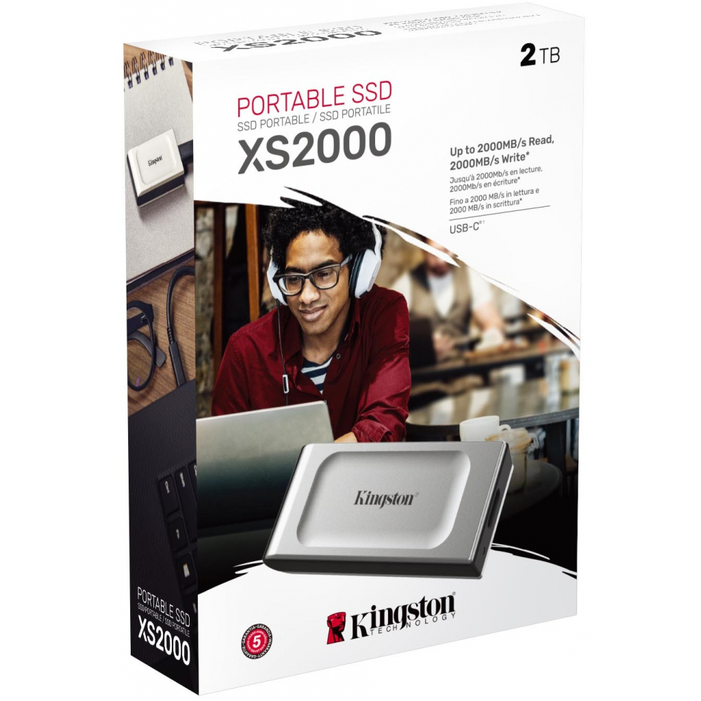 Накопичувач SSD USB 3.2 2TB Kingston (SXS2000/2000G) - зображення 4