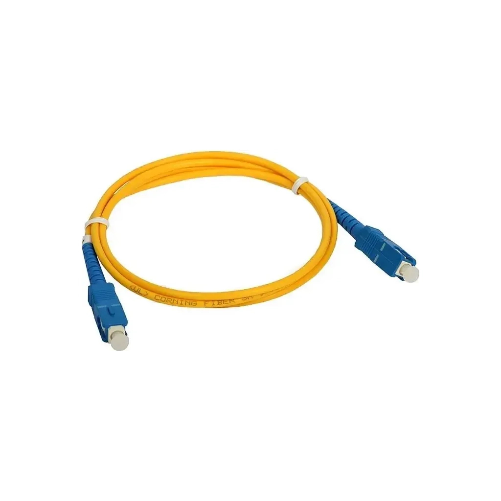 Оптичний патчкорд Cor-X SC/UPC-SC/UPC SingleMode Simplex Flex 3м (OFPC-SC/UPC-SC/UPC-3-Flex) - зображення 1