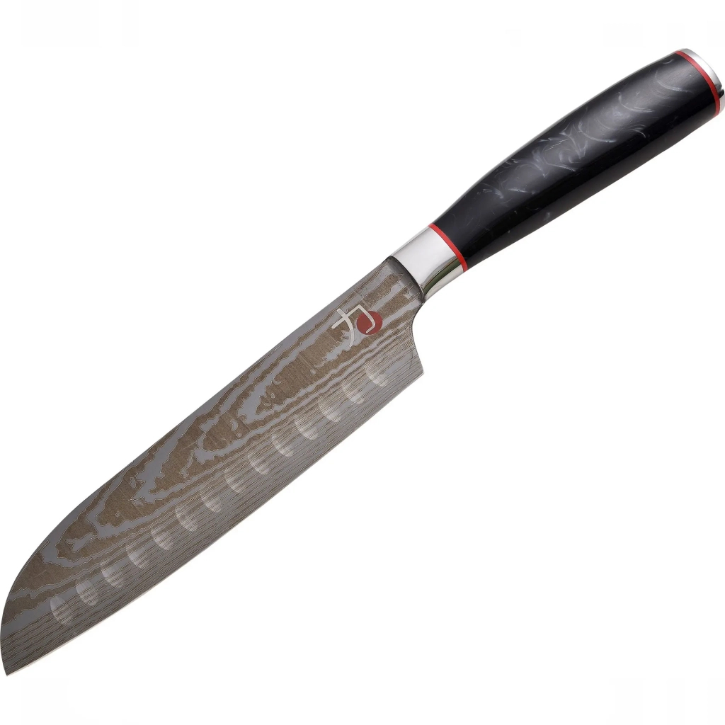 Кухонний ніж MasterPro Tetsu, сантоку, 17.5 см, чорний (BGMP-4128-MBK) - зображення 2