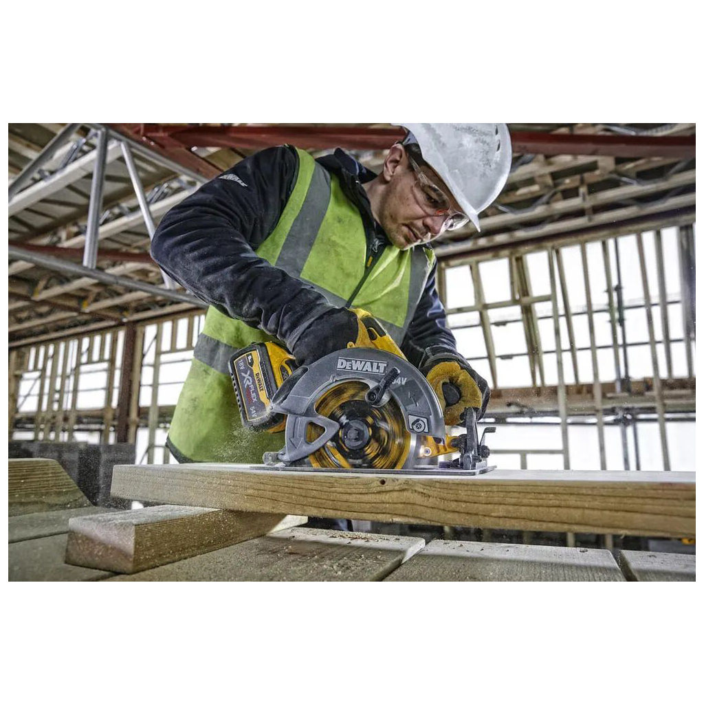 Дискова пила DeWALT 54В XR FLEXVOLT Li-lon, диск 190х30 мм, 3.6 кг, кейс TSTAK (без АКБ та ЗП) (DCS578NT) - зображення 4