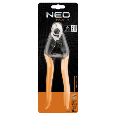 Кусачки Neo Tools для різання арматури та сталевого троса, 190 мм (01-512) - зображення 2
