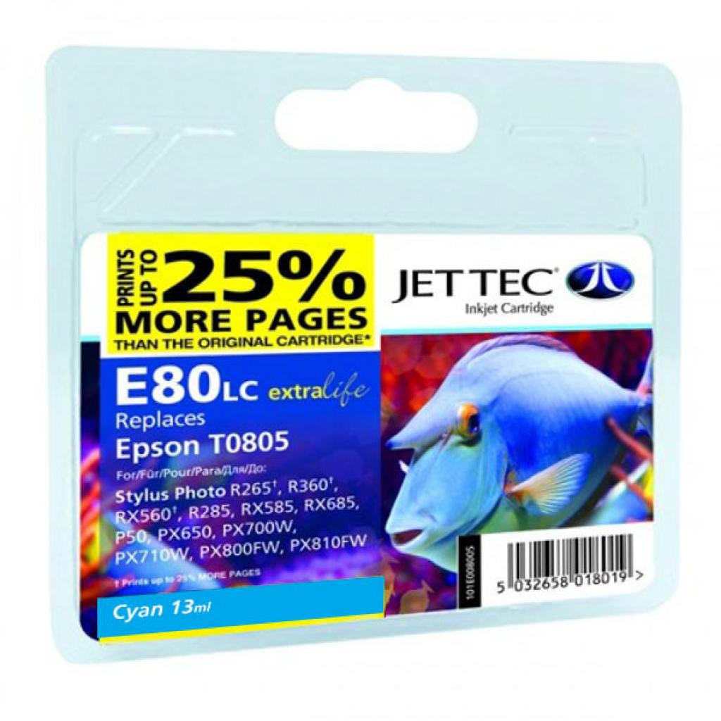 Картридж Jet Tec Epson StPh P50/PX660/PX720WD Cyan (110E008002) - зображення 1