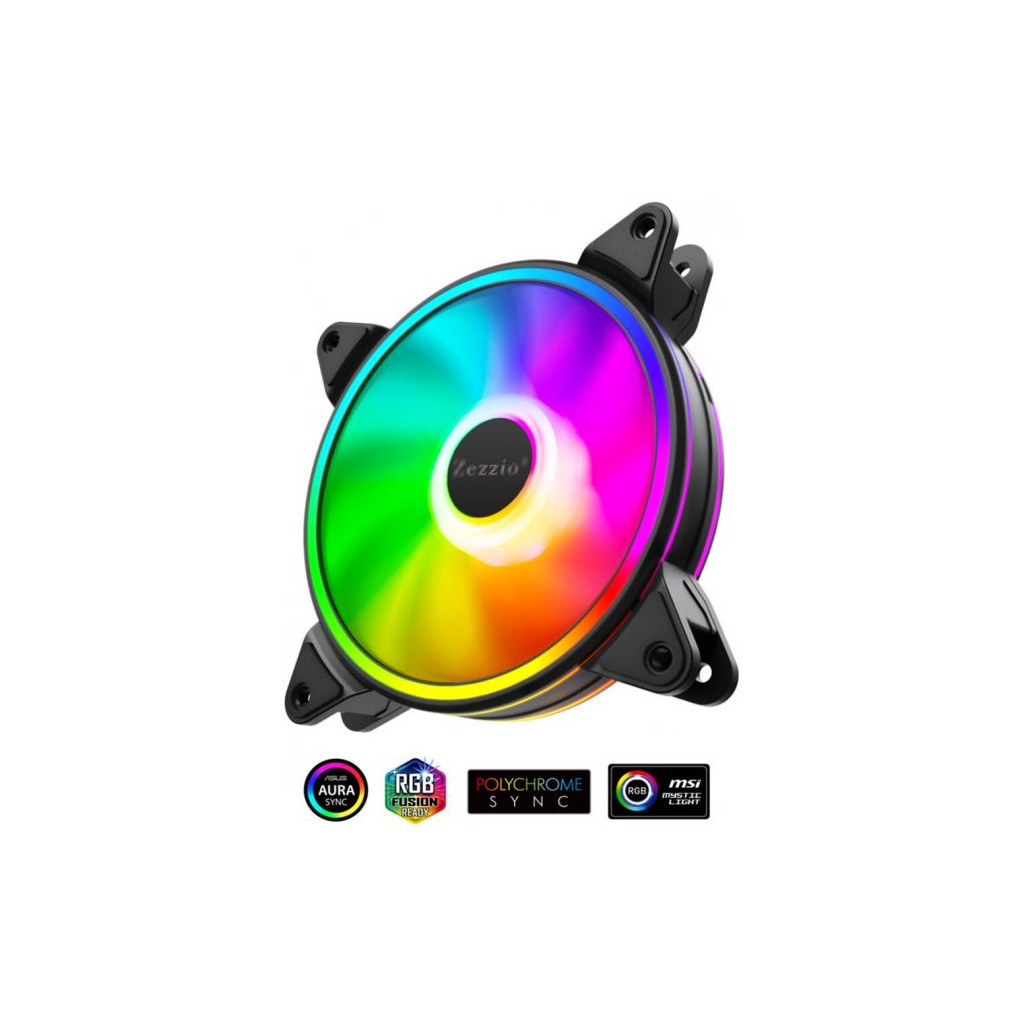Кулер до корпусу Zezzio ZF-140 ARGB - зображення 2