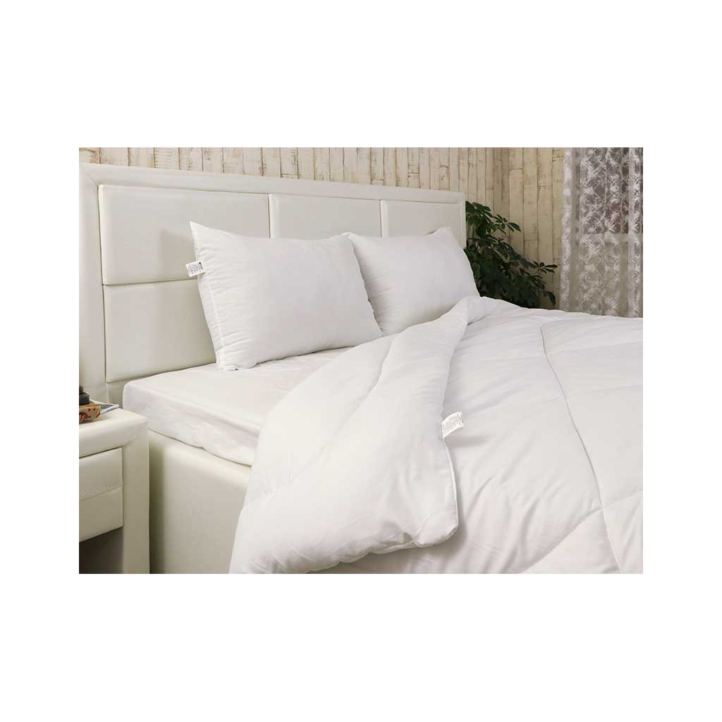 Ковдра Руно набір ковдра 140х205 + 1 подушка 50х70 (924.52СЛБ_Білий) - зображення 4