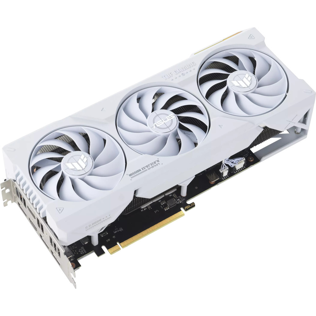 Відеокарта ASUS GeForce RTX4070Ti SUPER 16Gb TUF OC WHITE GAMING (TUF-RTX4070TIS-O16G-WHITE-GAMING) - зображення 2