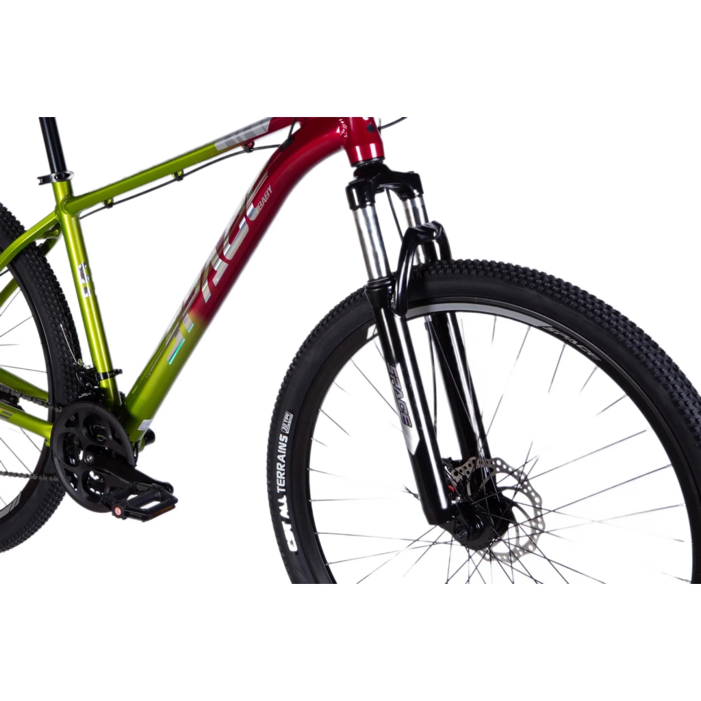 Велосипед Space 29" Phaeton AM DD рама-18" Al зелено-рожевий 2025 (OPS-SP-29-069) - изображение 4