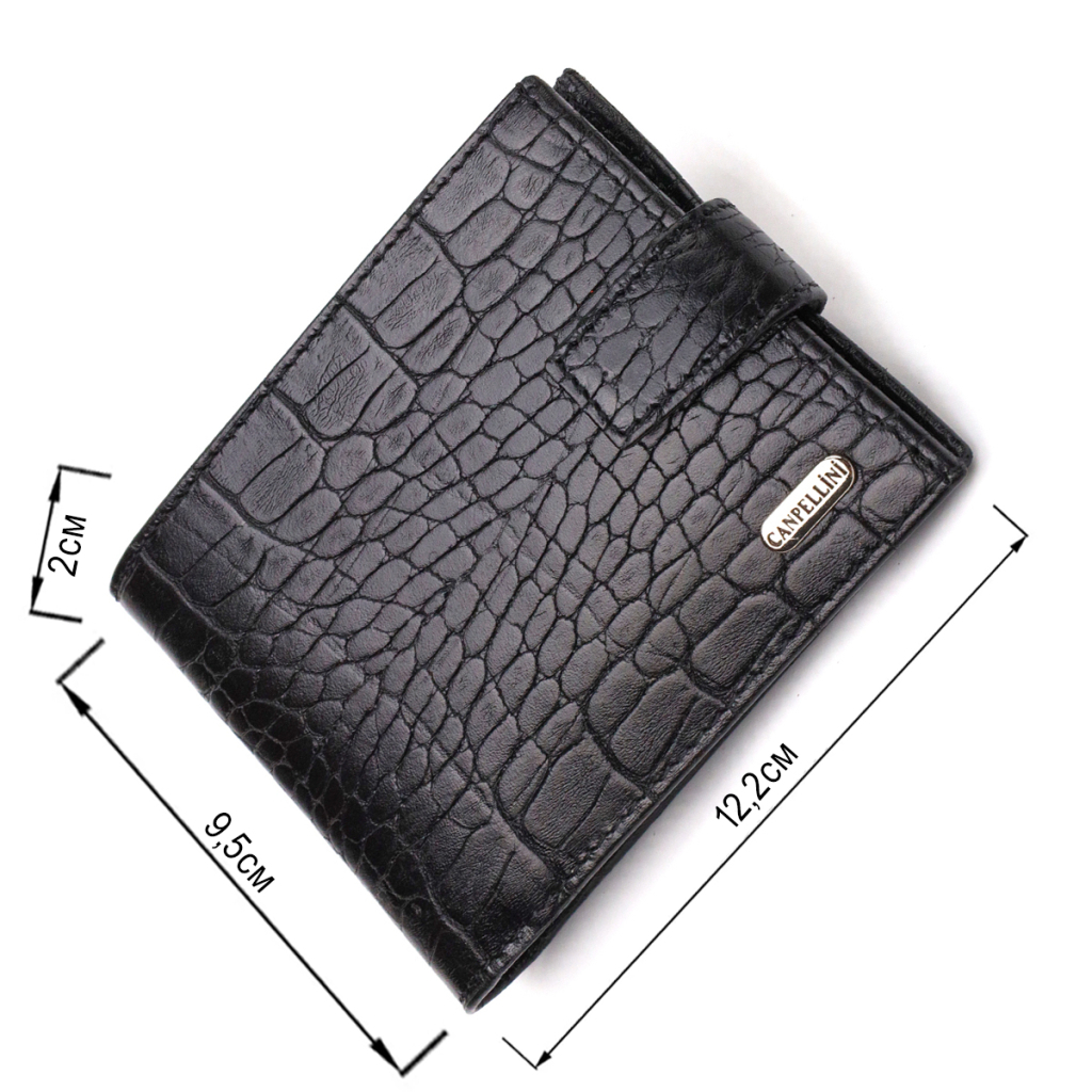 Гаманець Canpellini З натуральної шкіри Чорний (21790) - зображення 3