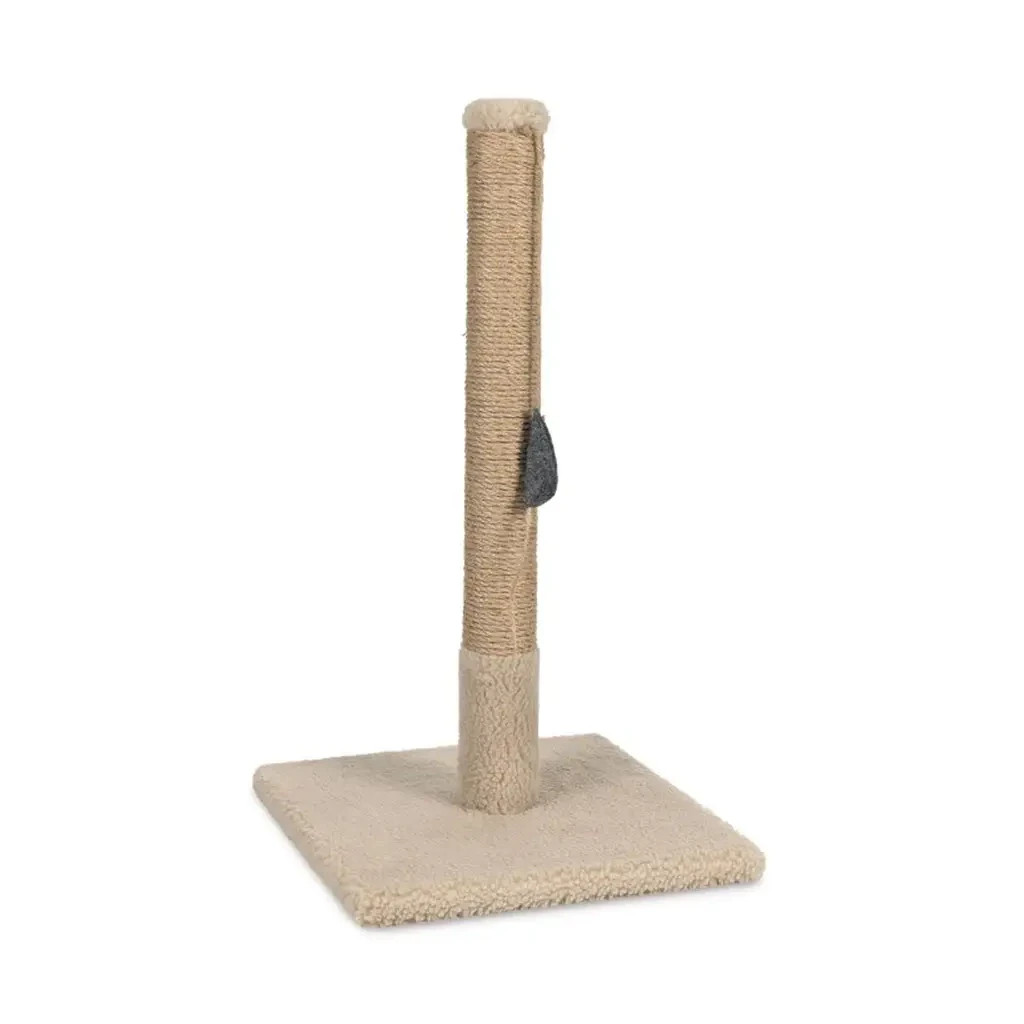 Дряпка (кігтеточка) для котів Природа Мімі 36x36x64 см (бежева) (4823082425235) - зображення 1
