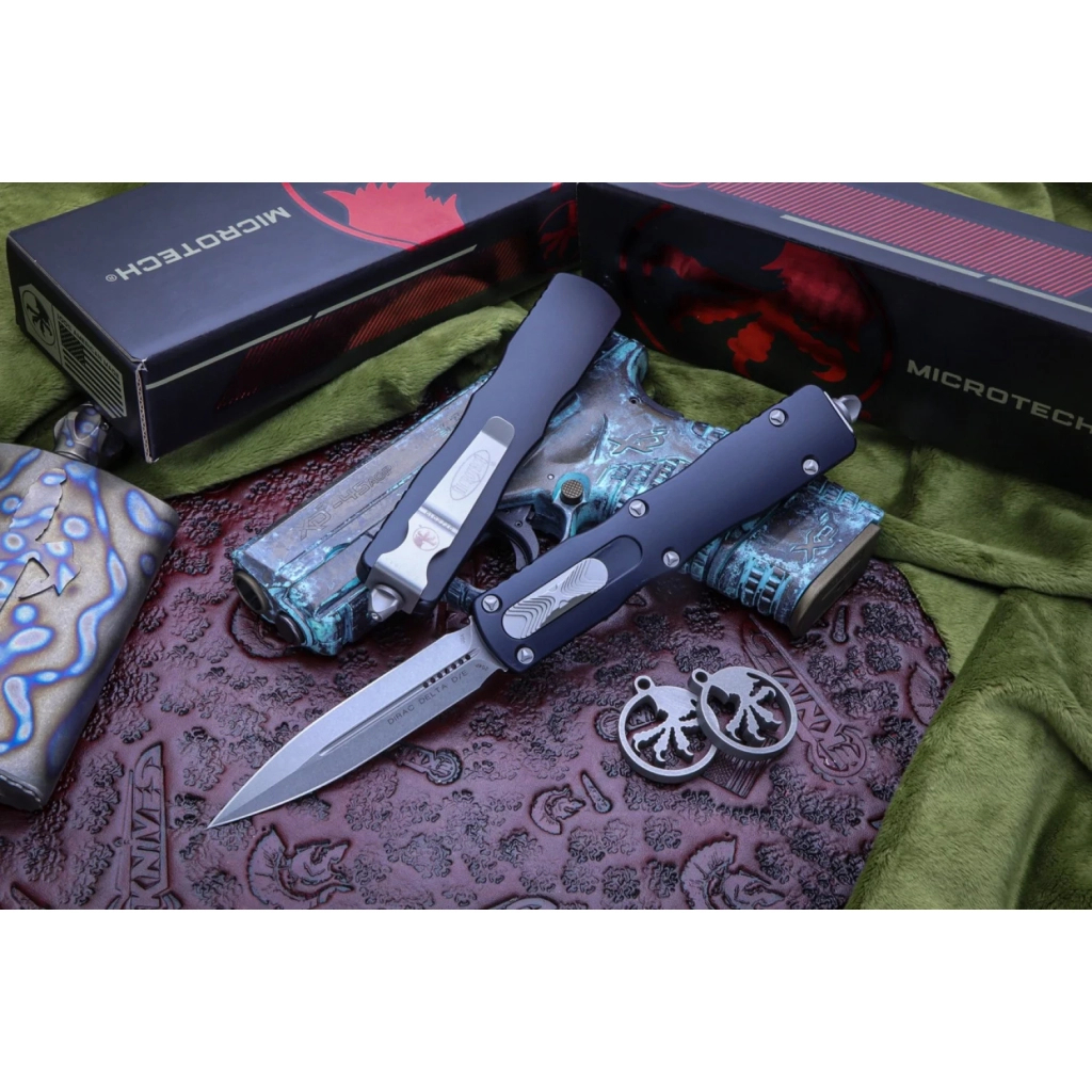 Ніж Microtech Dirac Delta Double Edge Stonewash (227-10) - зображення 6