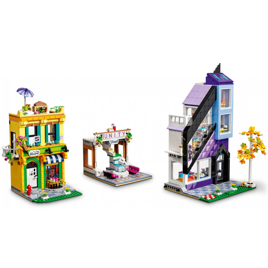 Конструктор LEGO Friends Квіткові та дизайнерські крамниці у центрі міста 2010 деталей (41732) - зображення 7