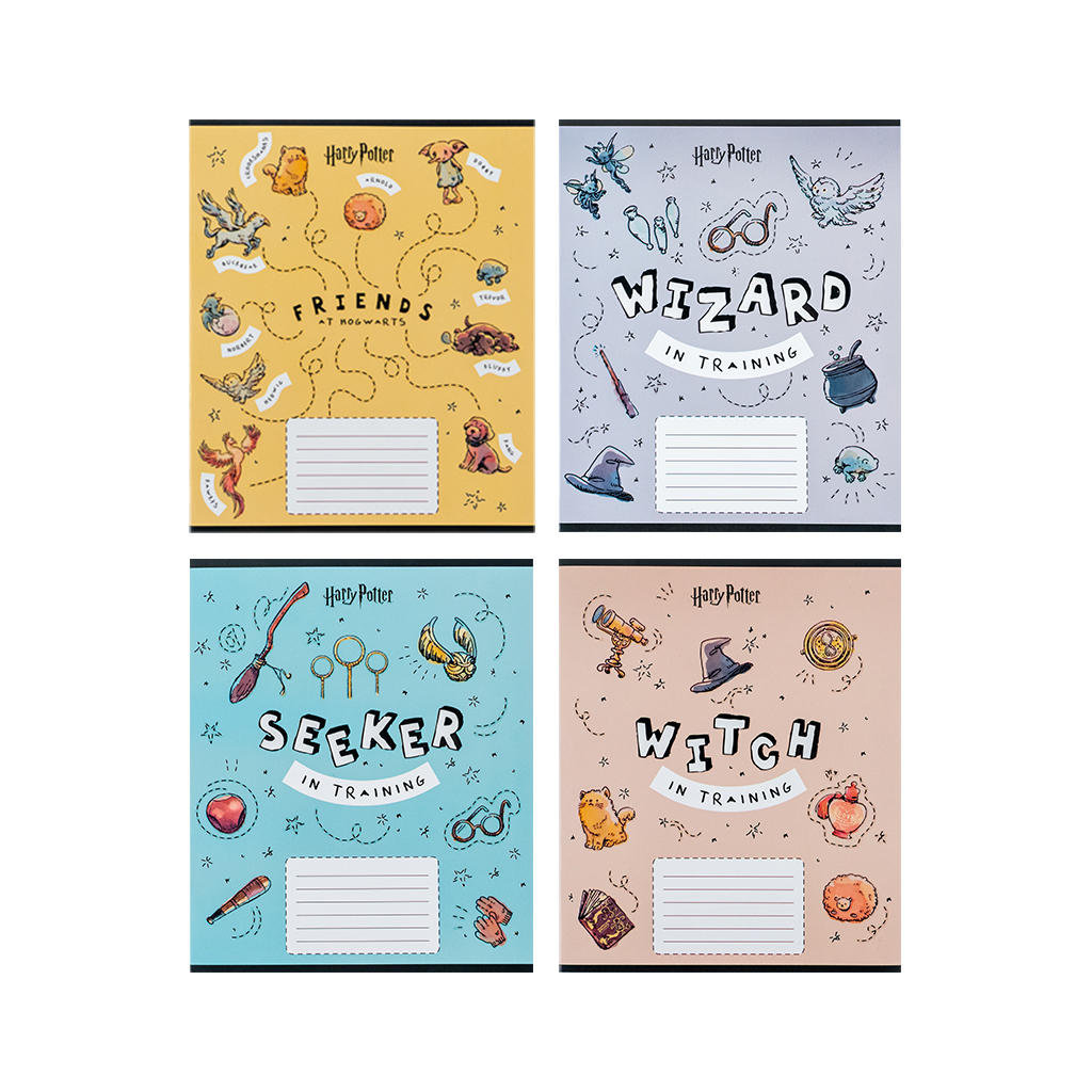 Зошит Kite Harry Potter 12 аркушів, коса лінія (HP24-235) - зображення 1