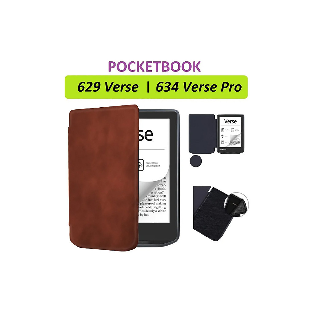 Чохол до електронної книги BeCover Smart Case PocketBook 629 Verse / 634 Verse Pro 6" Brown (710451) - зображення 8