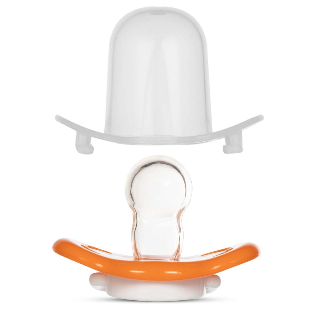 Пустушка Baboo Sea Life силіконова, 6+ міс (помаранчева) (5-028) - зображення 3