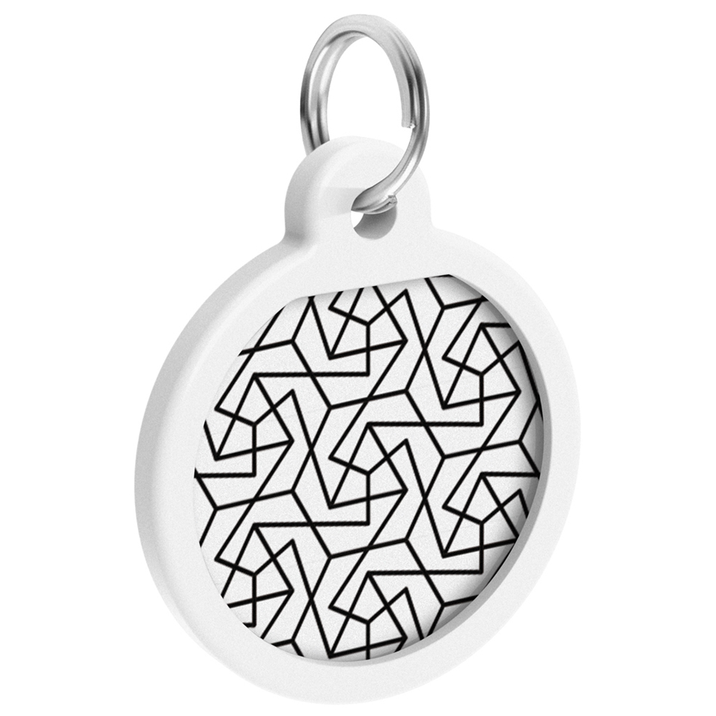 Адресник для тварин WAUDOG Smart ID з QR паспортом "Геометрія", коло 25 мм (0625-0202) - зображення 2