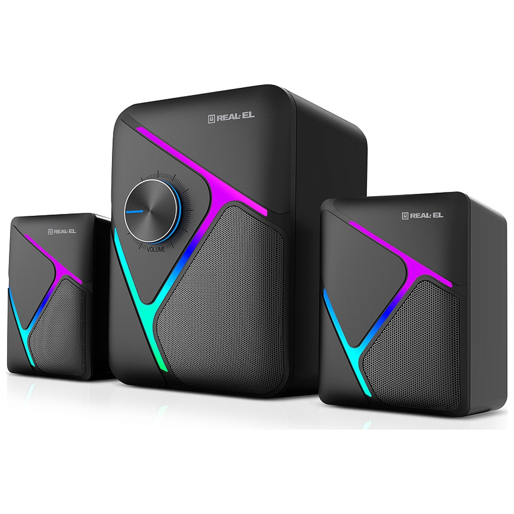 Акустична система REAL-EL M-320 Black (EL121300014) - зображення 1