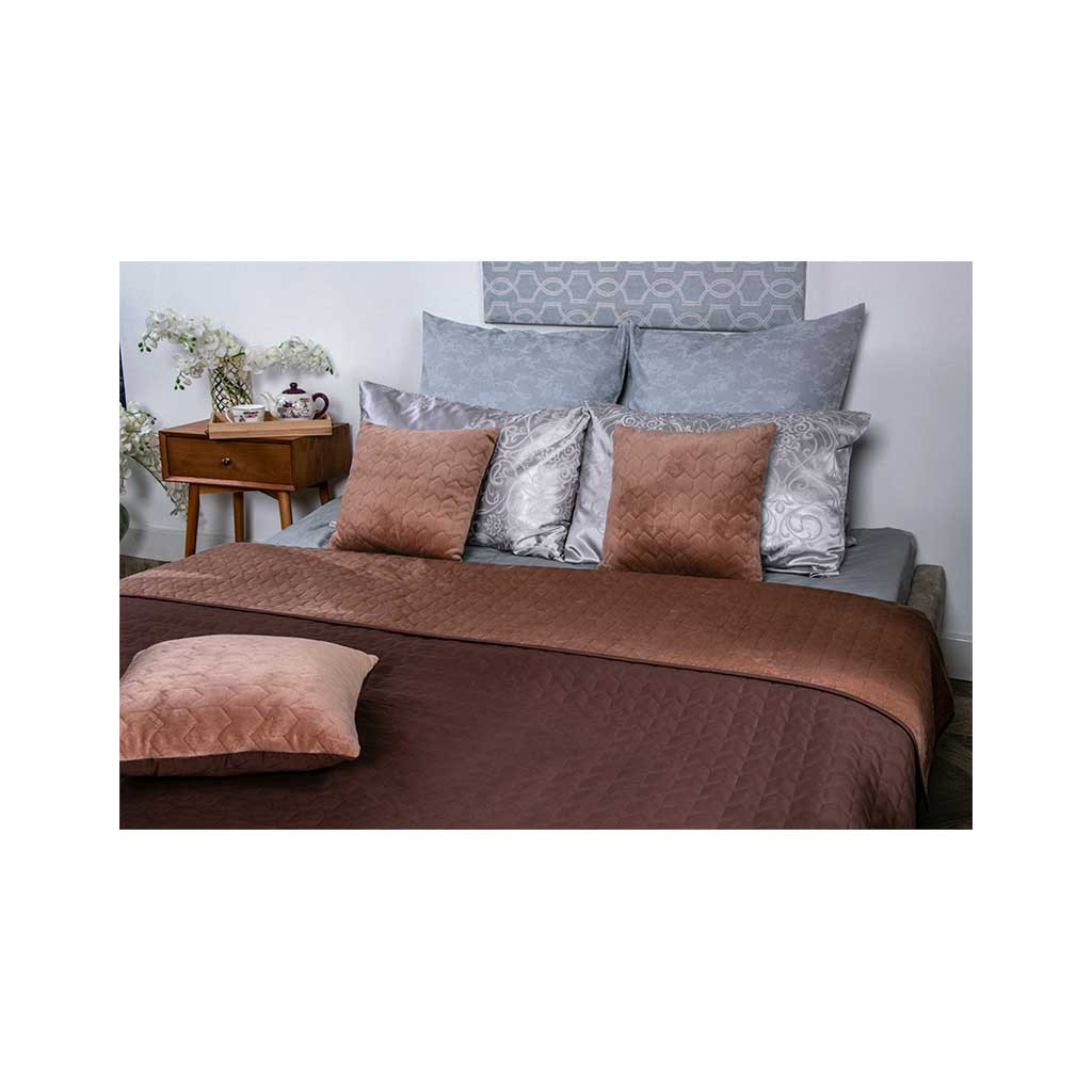 Покривало Руно двостороннє VeLour Коричневе 220 х 240 см (330.55_Cappuccino) - зображення 6