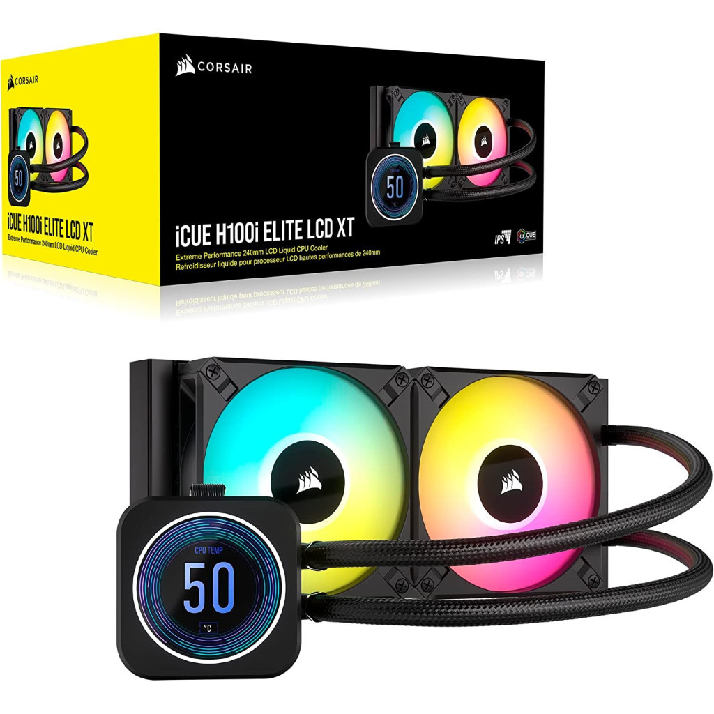 Система рідинного охолодження Corsair iCUE H100i Elite LCD XT Display Liqui (CW-9060074-WW) - зображення 2