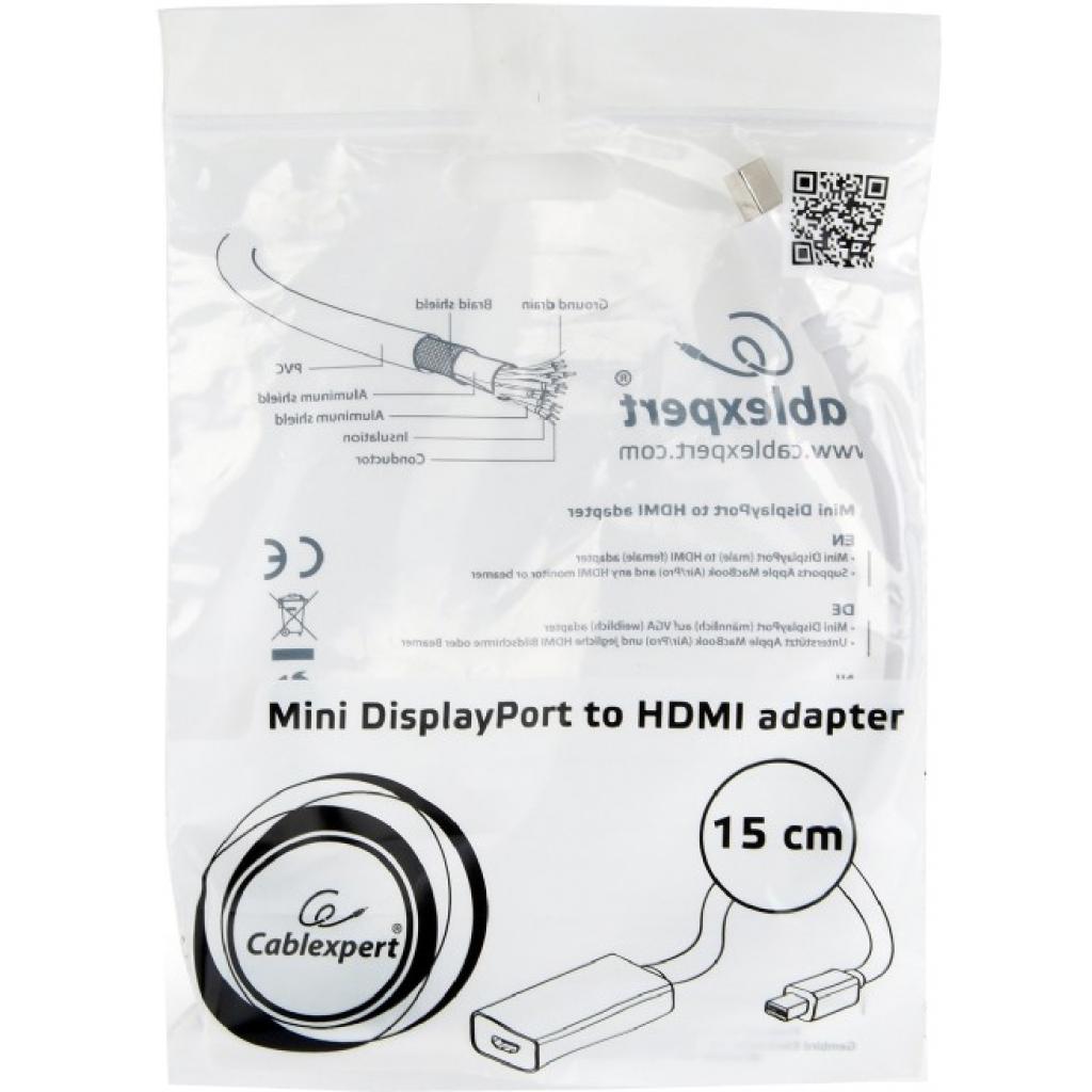 Перехідник Mini DisplayPort to HDMI Cablexpert (A-mDPM-HDMIF-02-W) - зображення 2