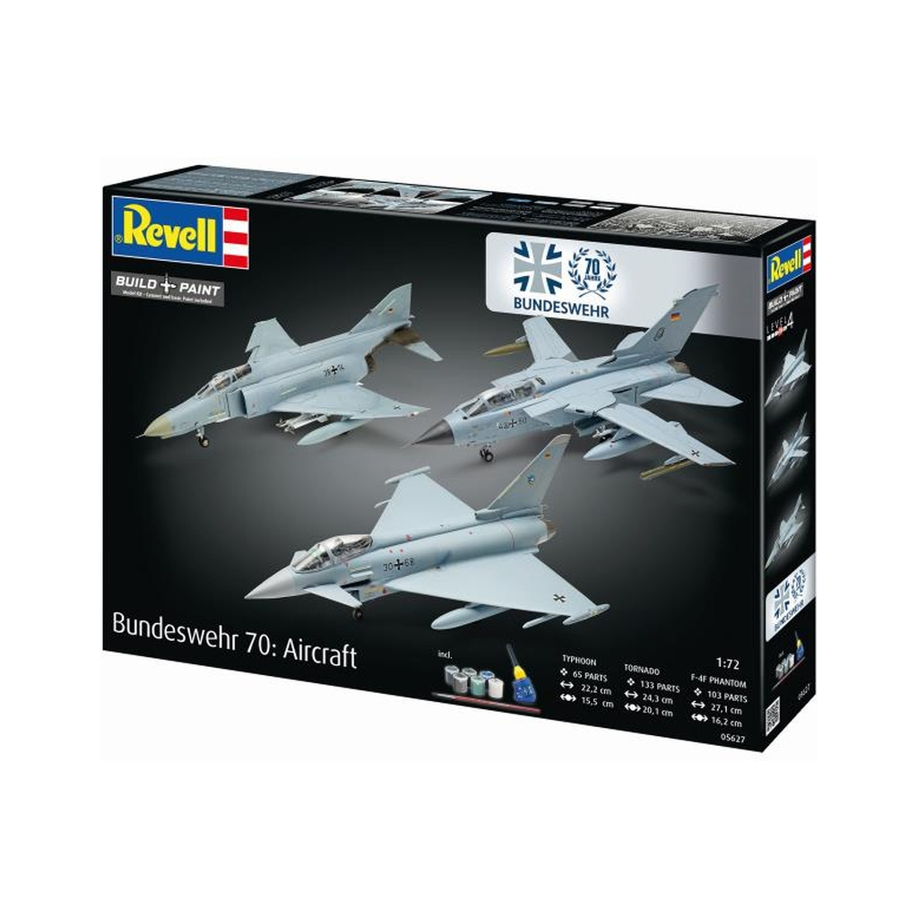 Збірна модель Revell набір до 70 річниці ВПС Німеччини 3 літаки, рівень 5, 1:72 (RVL-05627) - picture 11