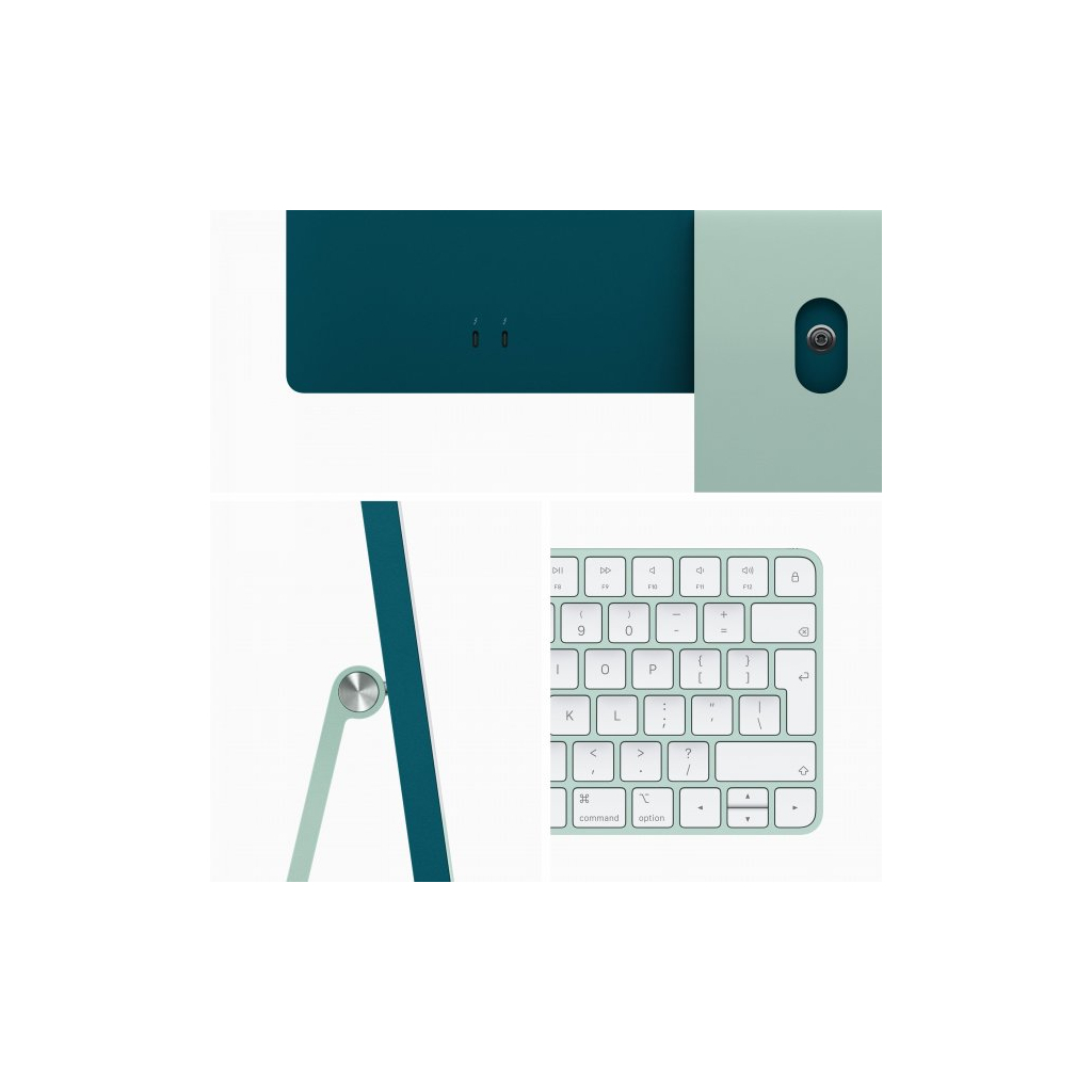 Комп'ютер Apple A2439 24" iMac Retina 4.5K / Apple M1 / Green (MJV83UA/A) - зображення 4