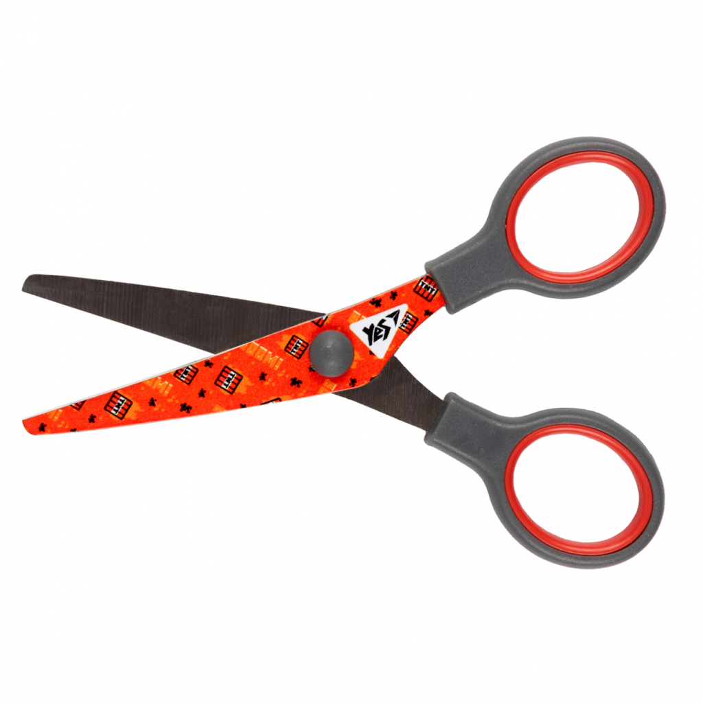 Ножиці Yes Minecraft 13см з принтом на лезі червоні (480424) - зображення 2