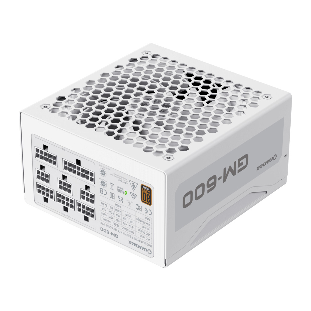 Блок живлення Gamemax 600W GM-600 Modular white (GM-600 Modular white) - зображення 1