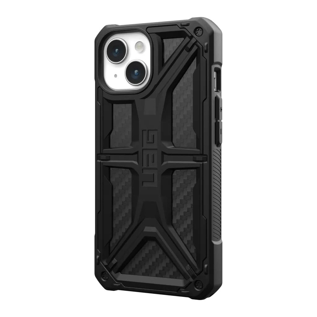 Чохол до мобільного телефона UAG Apple iPhone 15 Monarch, Carbon Fiber (114289114242) - зображення 3