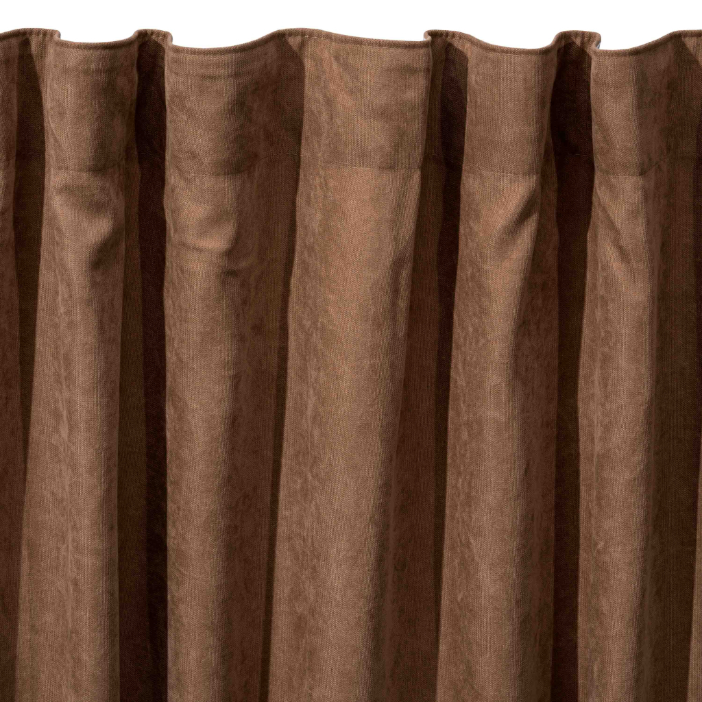 Штора Ardesto мікровелюр 100% поліестер, 150х270 см шоколад (ART1010CH) - изображение 3