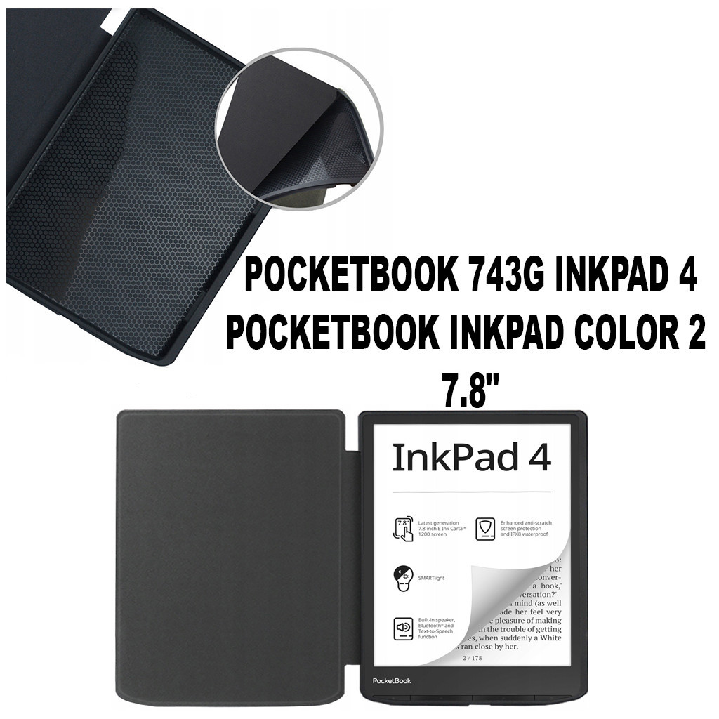 Чохол до електронної книги BeCover Smart Case PocketBook 743G InkPad 4 / InkPad Color 2 Dark Green (710068) - зображення 6