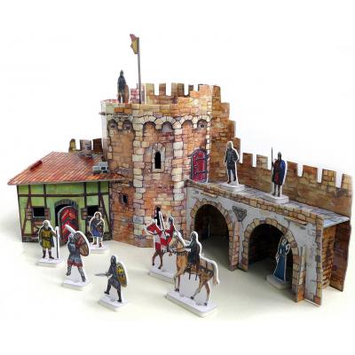 Збірна модель Умная бумага Кутова вежа серії Середньовічне місто (253) - зображення 5