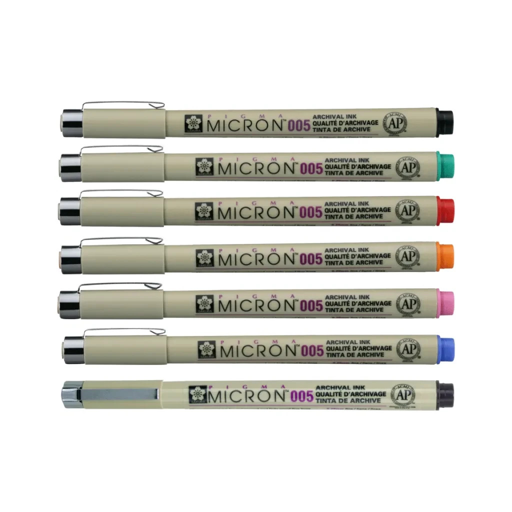 Лайнер Sakura Pigma Micron (0.05) 0,2мм Помаранчевий (084511351806) - зображення 6