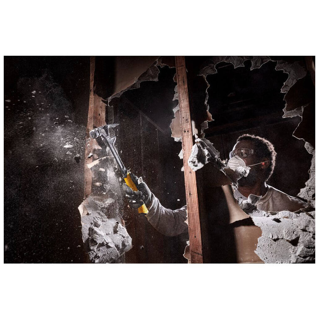 Молоток DeWALT DEM-CLAW демонтажний, суцільнометалевий, 624 г, з прямим цвяхом. (DWHT51008-0) - изображение 6