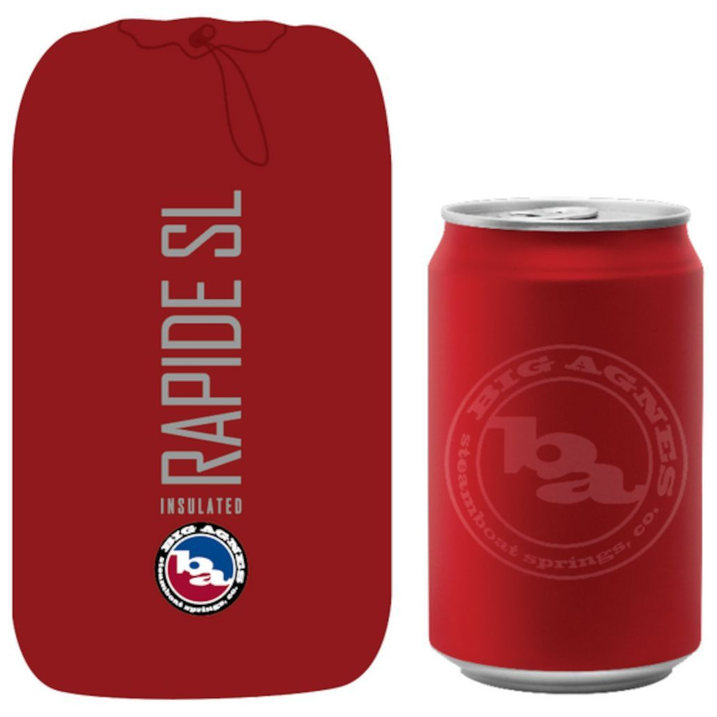 Туристичний килимок Big Agnes Rapide SL Insulated 40x72 Double Wide orange (021.0215) - зображення 3