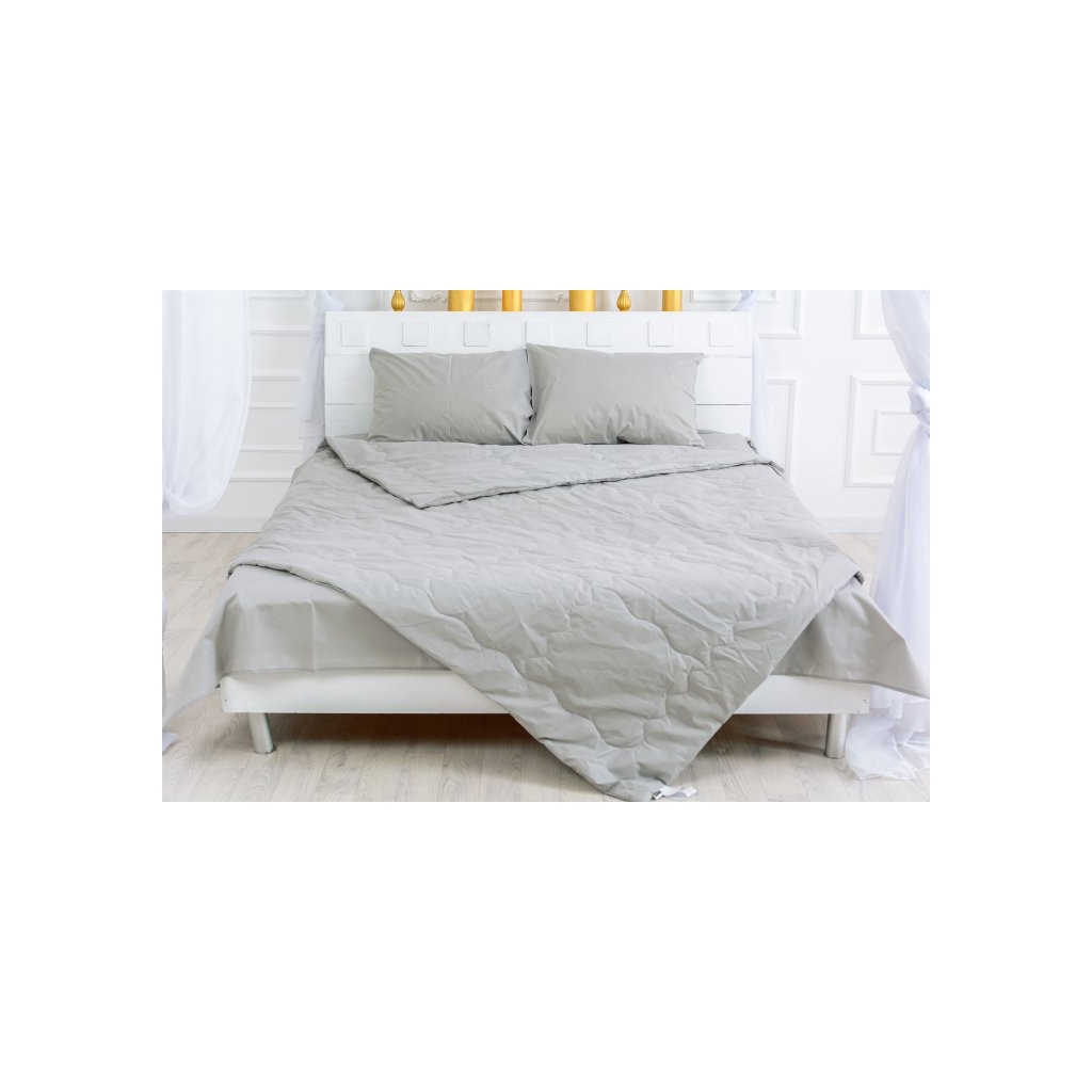 Ковдра MirSon Літній комплект №2619 EcoSilk 16-5703 Light Gray ковдру 140x (2200003109955) - зображення 3