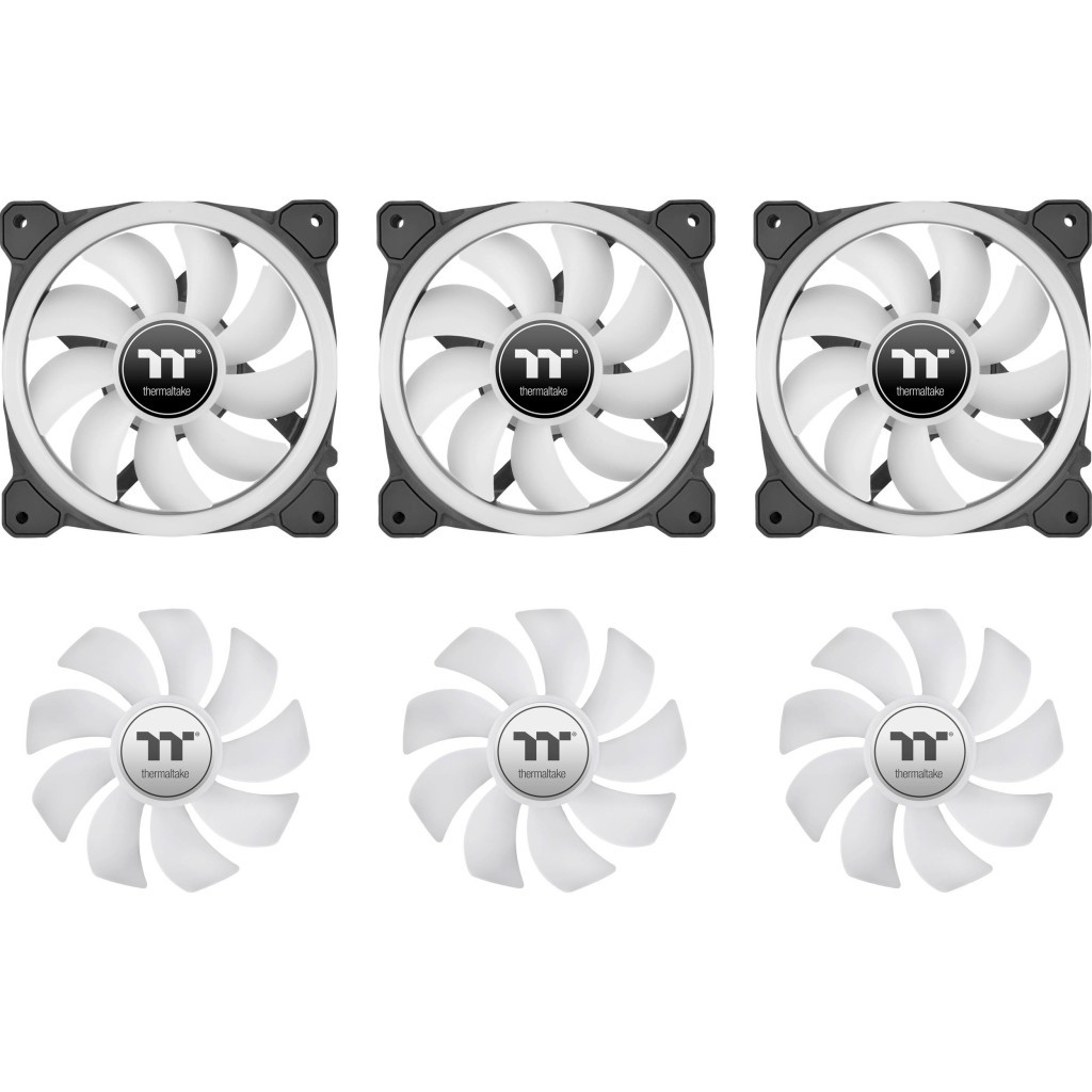 Кулер до корпусу ThermalTake SWAFAN 12 RGB Radiator Fan TT Premium Edition 3 Pack/Fan/12025 (CL-F137-PL12SW-A) - зображення 10