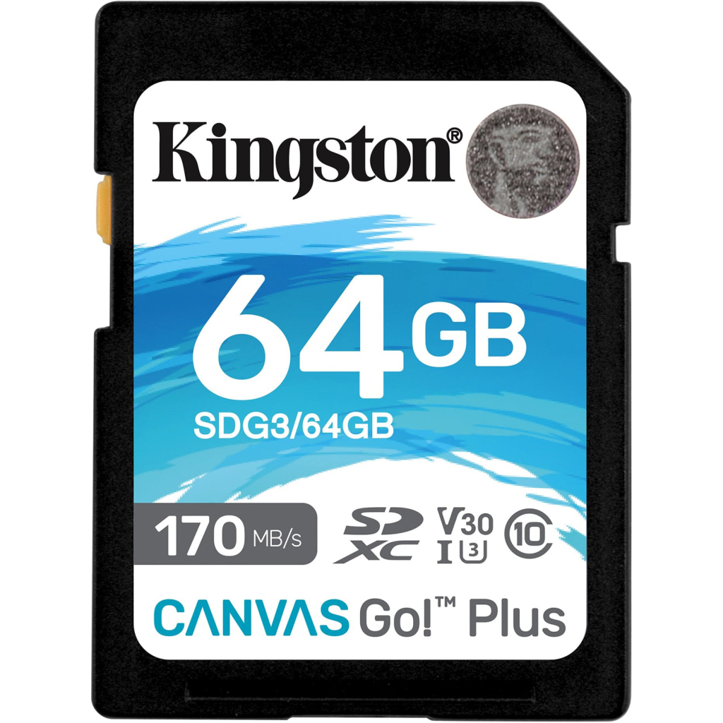 Карта пам'яті Kingston 64GB SDXC class 10 UHS-I U3 Canvas Go Plus (SDG3/64GB) - зображення 1