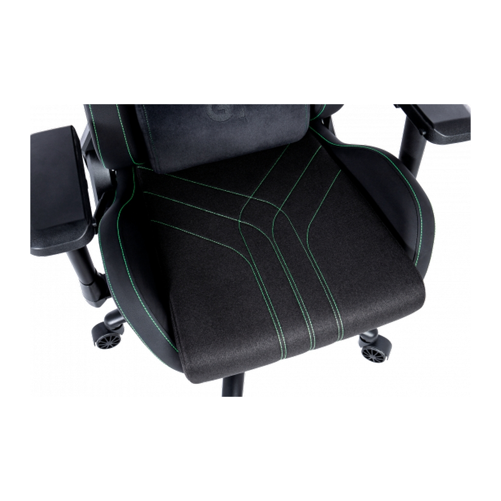Крісло ігрове GT Racer X-8006 Black/Green (X-8006 Fabric Black/Green) - зображення 7