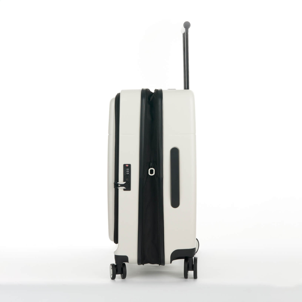 Валіза Bagland середня 72 л біла (1140621766) - зображення 6