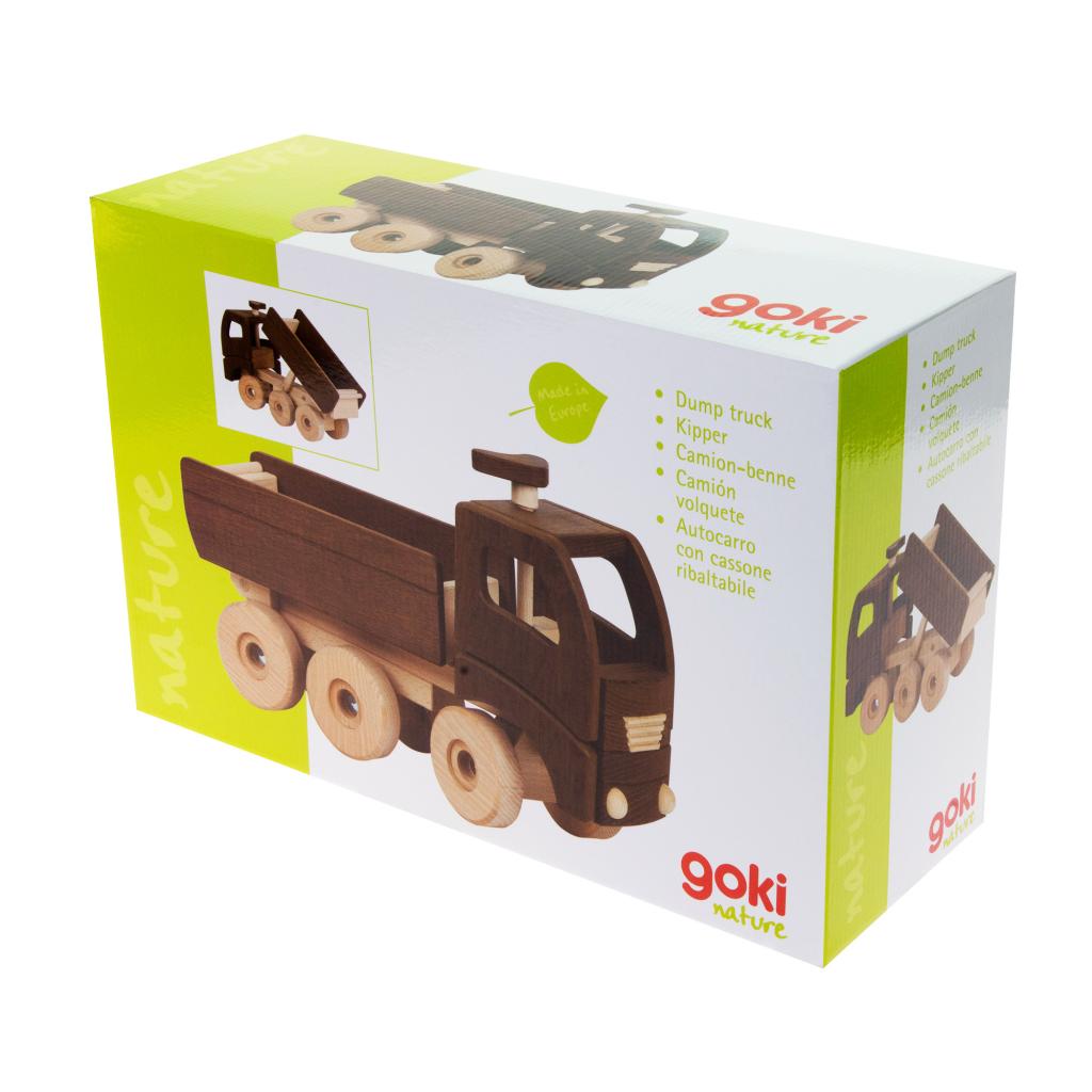 Машина Goki дерев'яна Самоскид (натуральний) (55914) - зображення 7