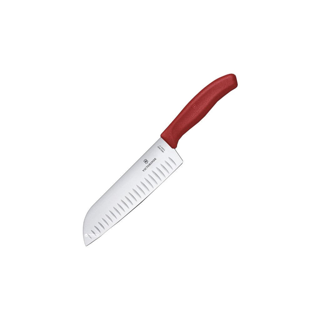 Кухонний ніж Victorinox SwissClassic Santoku 17см Red (6.8521.17G) - зображення 1