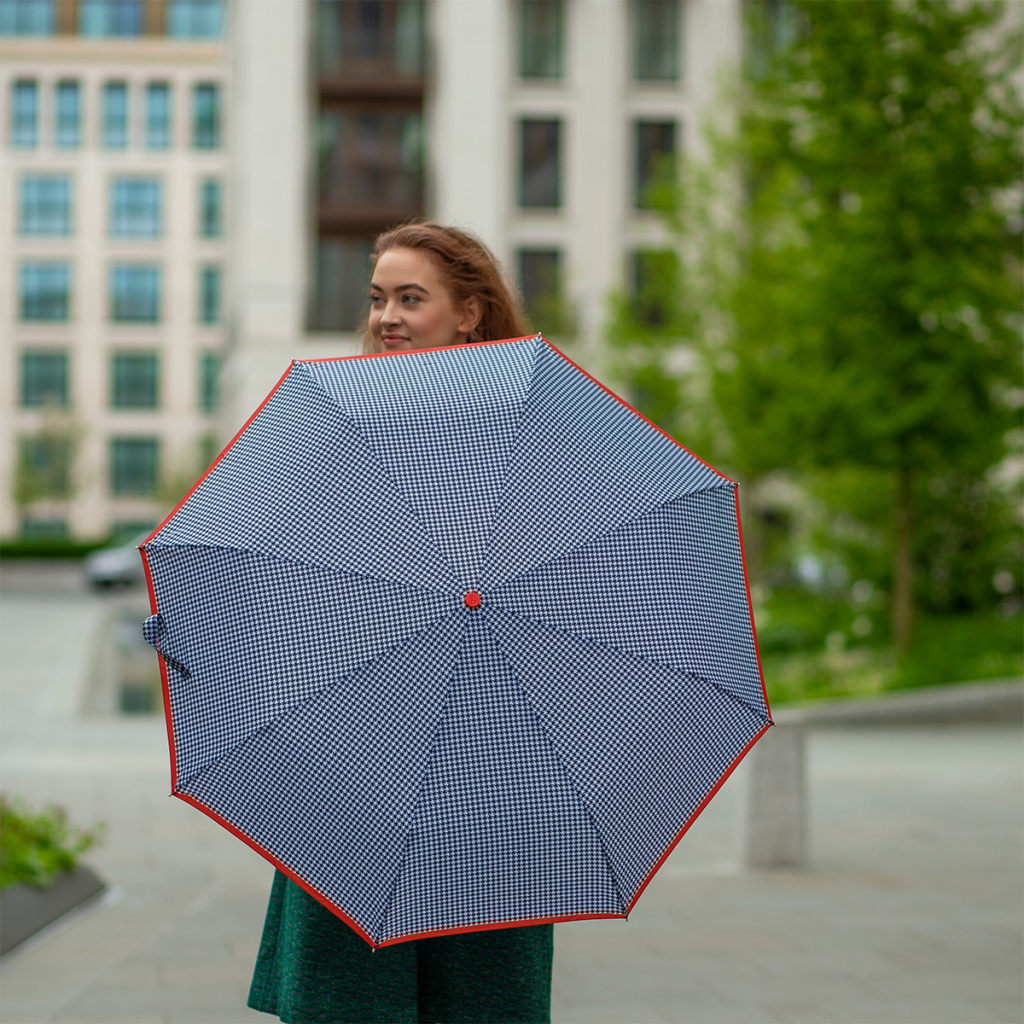 Парасоля Fulton L354-041154 Minilite-2 Houndstooth Red Border (L354-041154) - зображення 3