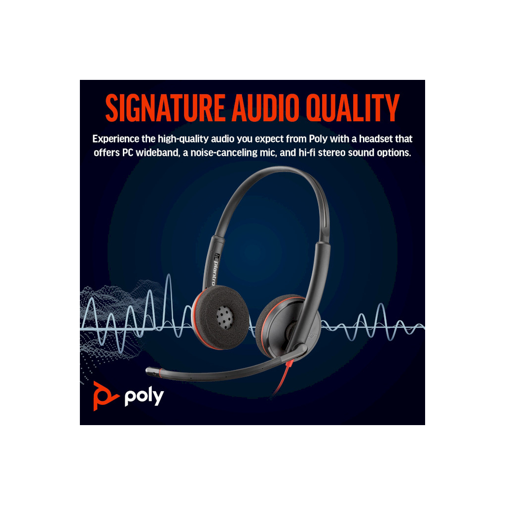 Навушники Poly Blackwire 3220 USB-A/C (8X228AA) - зображення 2
