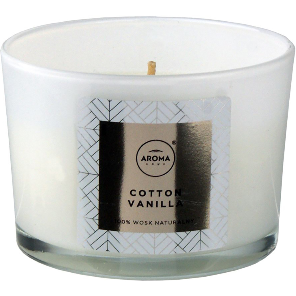 Ароматична свічка Aroma Home Elegance Cotton Vanilla 115 г (5902846836650) - зображення 1