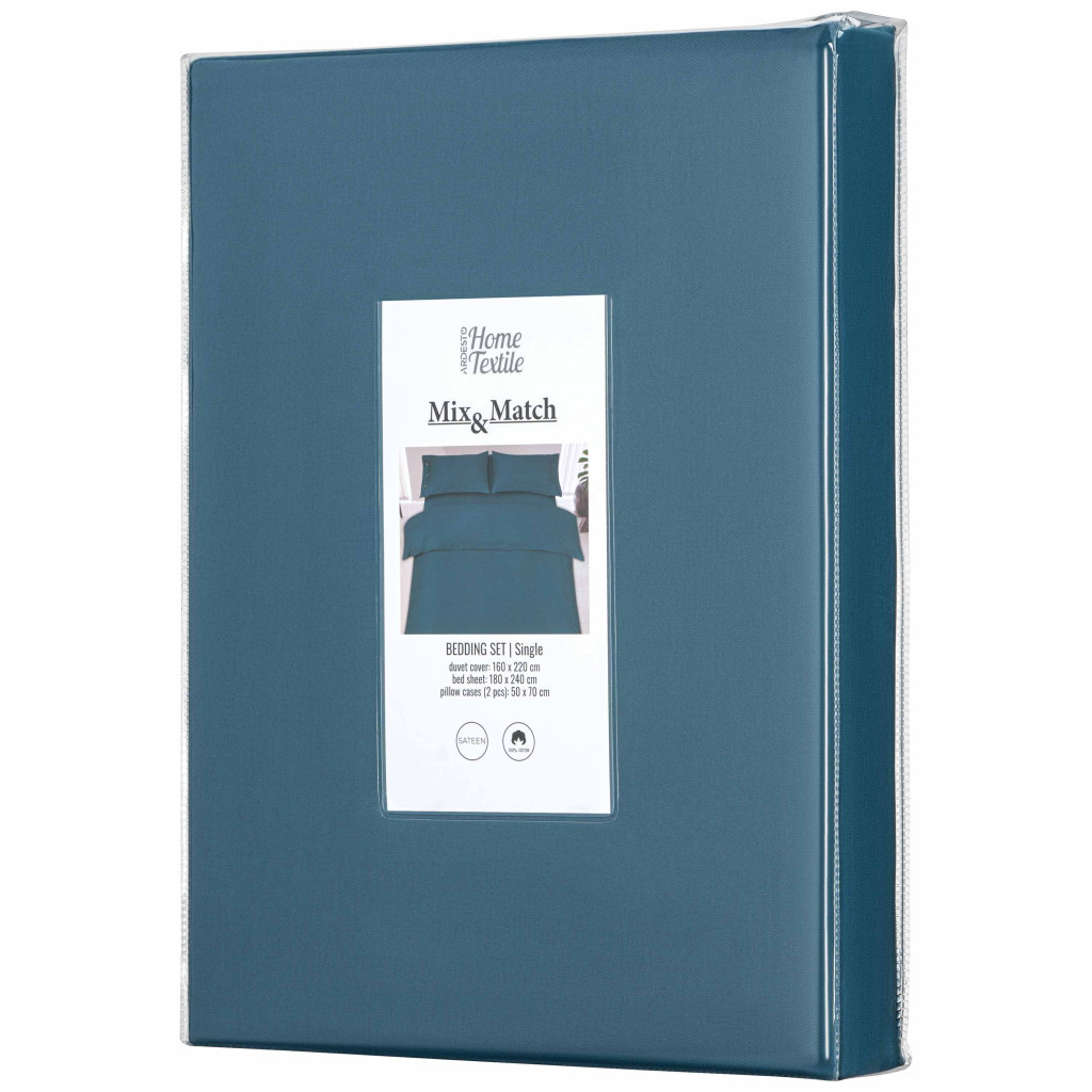 Постільна білизна Ardesto Mix&Match сатин океан полуторний 160х220 (ART1622SB) - зображення 11