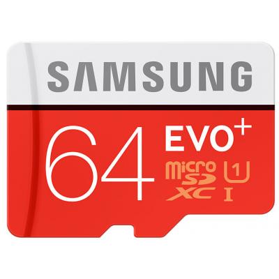 Карта пам'яті Samsung 64GB microSDXC class 10 UHS-I EVO PLUS (MB-MC64DA/RU) - зображення 1