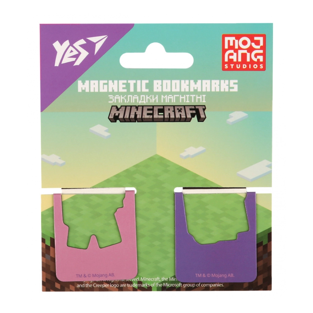Закладки для книг Yes магнітні Minecraft.Spring, висікання, 2 шт (708446) - зображення 2