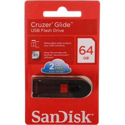 USB флеш накопичувач SanDisk 64GB Cruzer Glide Black USB 3.0 (SDCZ600-064G-G35) - зображення 5